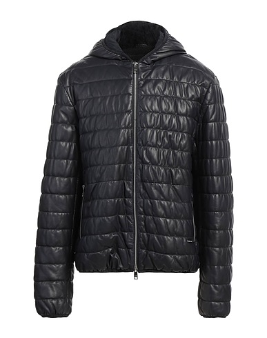 ARMANI EXCHANGE Giubbotto Pelle Blu notte 100% Pelle di agnello