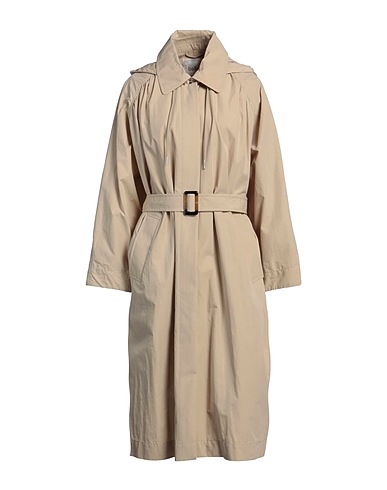 BA&SH Full-length jacket Beige 68% Cotton, 32% Polyamide