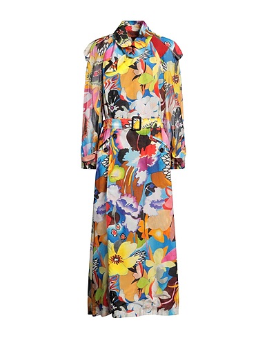 MISSONI Full-length jacket Blue 73% Cotton, 27% Silk