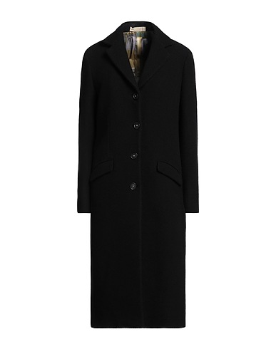 MASSIMO ALBA Coat Black 100% Virgin Wool