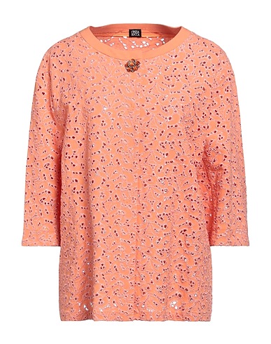 CINZIA ROCCA Jacket Salmon pink 44% Viscose, 24% Silk, 22% Virgin Wool, 10% Other Fibres
