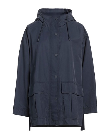 WEEKEND MAX MARA Full-length jacket Navy 64% Cotton, 36% Polyamide
