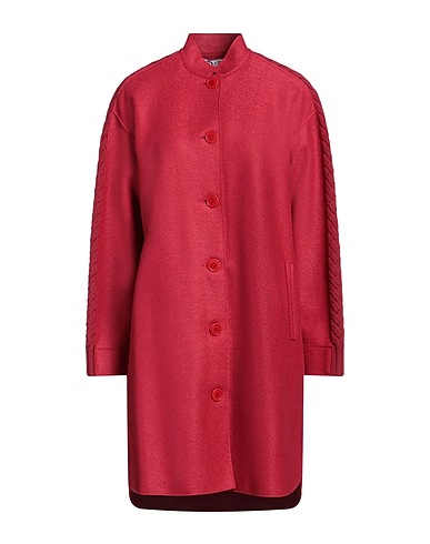 ROSSO35 Coat Garnet 100% Virgin Wool