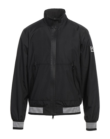 EA7 Jacket Black 100% Polyamide, Polyester, Elastane