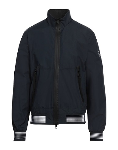 EA7 Jacket Midnight blue 100% Polyamide, Polyester, Elastane