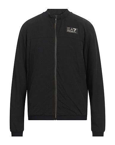 EA7 Jacket Black 91% Polyester, 9% Elastane, Polyamide, Rubber