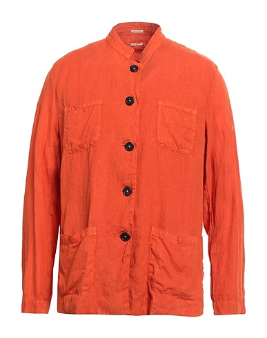 MASSIMO ALBA Jacket Orange 55% Cotton, 44% Linen, 1% Elastane