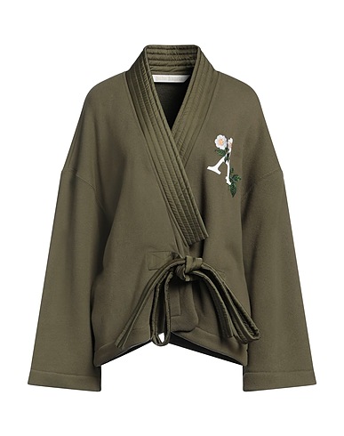 PALM ANGELS Cabanjacke & Zweireiher Militärgrün 100% Baumwolle, Polyamid, Polyester