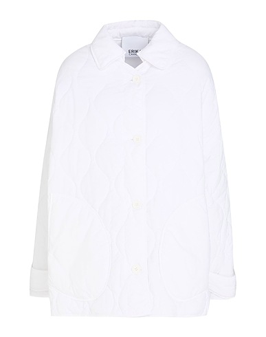 ERIKA CAVALLINI Shell  jacket White 100% Polyamide