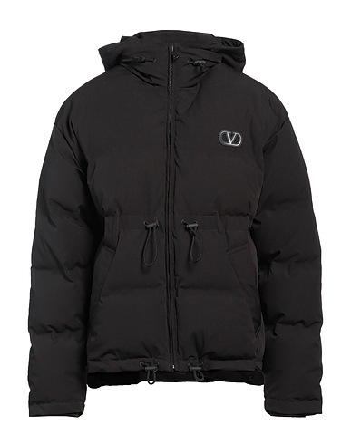 VALENTINO GARAVANI Shell  jacket Black 47% Polyamide, 45% Polyester, 8% Elastane