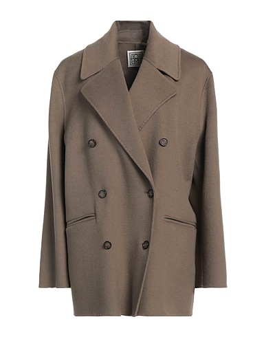 TOTEME Coat Khaki 100% Wool