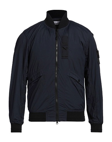 STONE ISLAND Bomber Midnight blue 89% Polyamide, 11% Elastane, Polyurethane resin