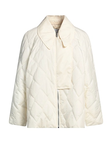 GANNI Shell  jacket Ivory 100% Recycled polyester