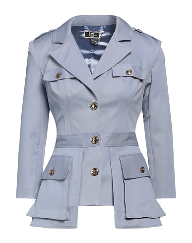 ELISABETTA FRANCHI Blazer Light blue 97% Cotton, 3% Elastane