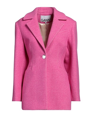 GANNI Blazer Fuchsia 70% Recycled wool, 30% Polyamide