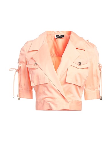 ELISABETTA FRANCHI Solid colour shirts & blouses Apricot 98% Polyester, 2% Elastane