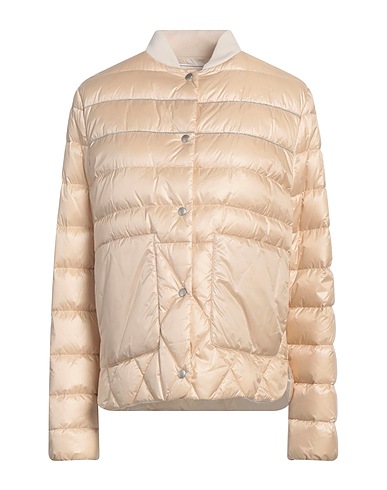PESERICO Shell  jacket Ivory 100% Cotton, Nylon