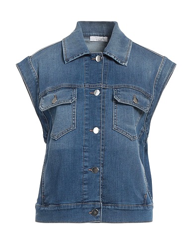 PESERICO Denim jacket EASY Blue 87% Cotton, 11% Polyester, 2% Elastane