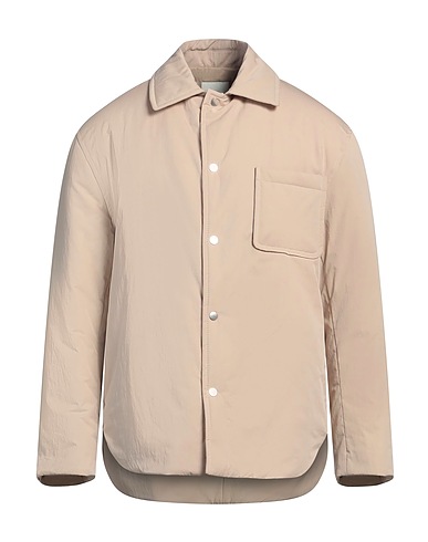 SANDRO Jacket Beige 64% Cotton, 36% Polyamide
