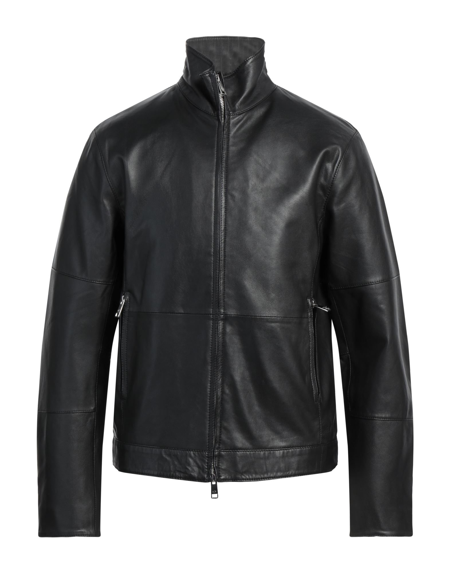ARMANI EXCHANGE レザージャケット Mサイズ 中古・古着通販】ARMANI EXCHANGE (アルマーニ エクスチェンジ) ジップ