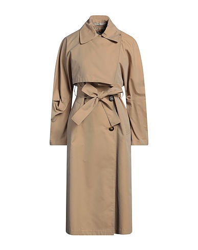 EMMA & GAIA Full-length jacket Sand 55% Polyester, 45% Viscose