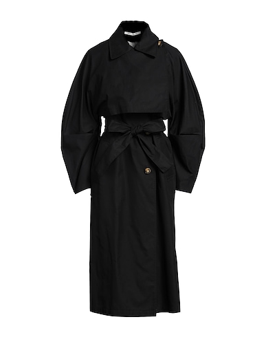 EMMA & GAIA Trench coat NERO 55% Polyester, 45% Viscose