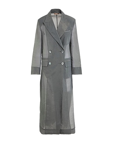 PESERICO Double breasted pea coat Lead 72% Cotton, 28% Polyester
