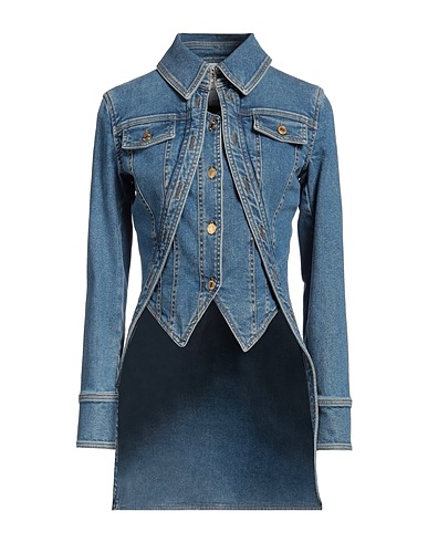 MOSCHINO Denim jacket COUTURE Blue 98% Cotton, 2% Elastane