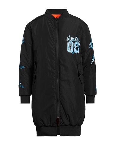 NUMERO 00 Bomberjacke Schwarz 100% Polyester, Viskose, Acryl