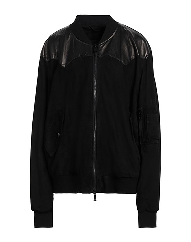 GIORGIO BRATO Bomber Black Leather