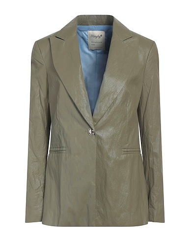 MARYLEY Giacca Verde militare 100% Poliuretano