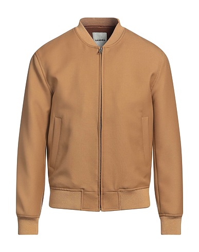 SANDRO Bomberjacke Kamel 50% Wolle, 50% Polyester, Viskose, Polyamid, Elastan