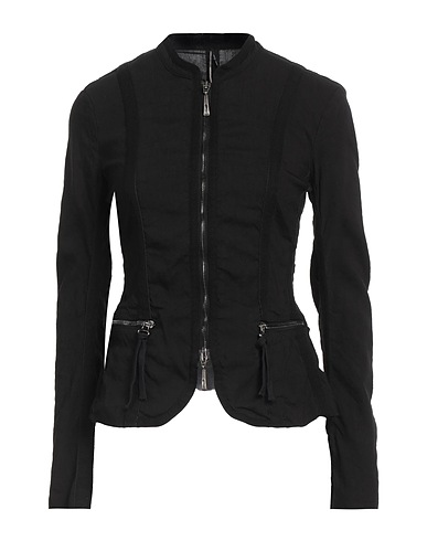 MASNADA Jacket Black 62% Linen, 35% Viscose, 3% Elastane
