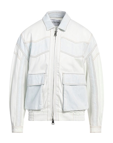 DONDUP Denim jacket Blue 98% Organic cotton, 2% Recycled elastane