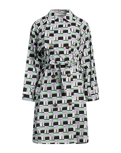 EMMA & GAIA Double breasted pea coat Light green 100% Polyester