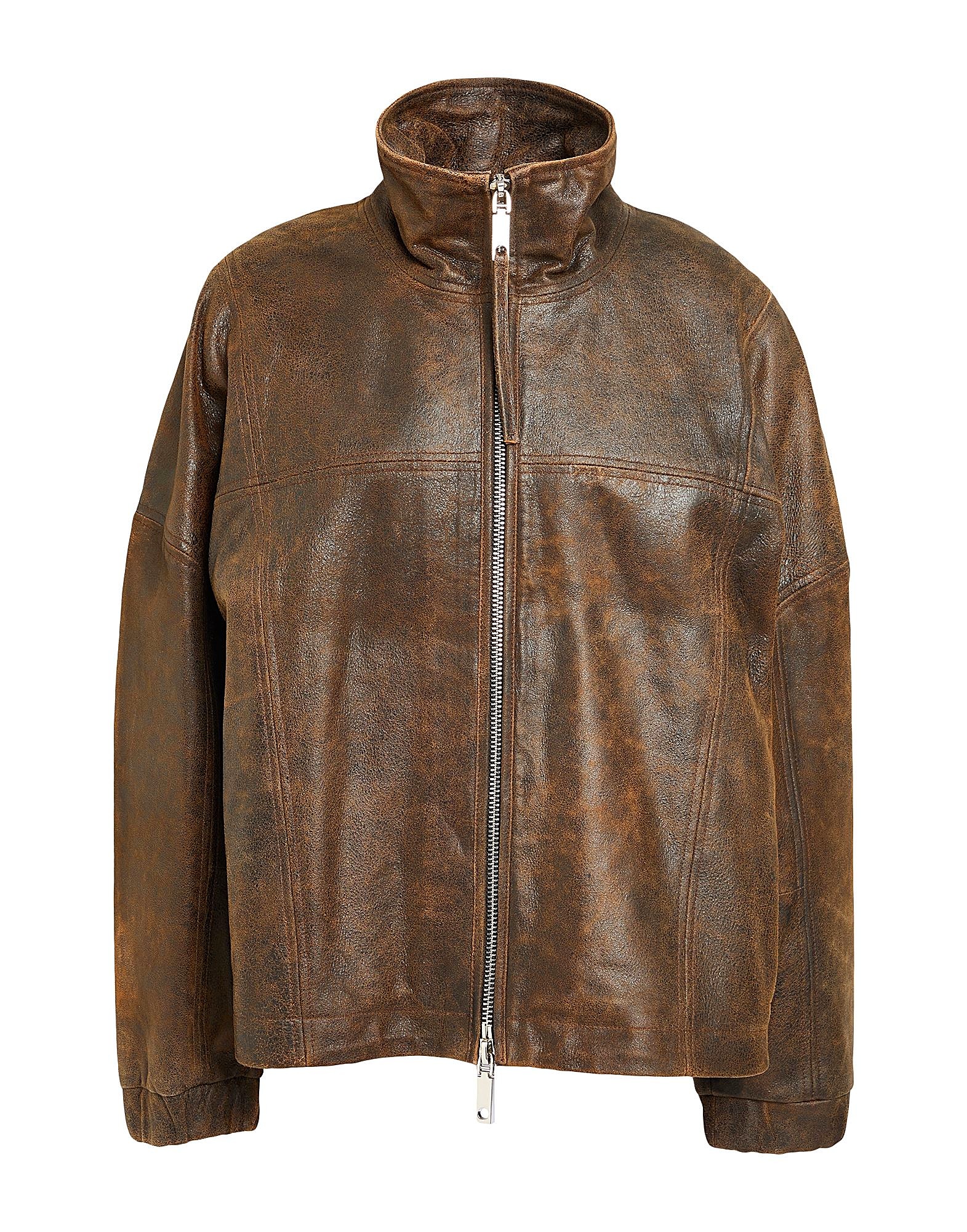 MAX&Co. Jacket TAROCCO Brown 100% Lambskin zoomed