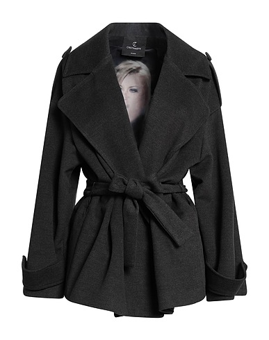 CRISTINAEFFE Coat Charcoal 92% Polyester, 8% Viscose