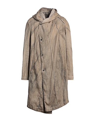 MASNADA Full-length jacket Light brown 100% Linen
