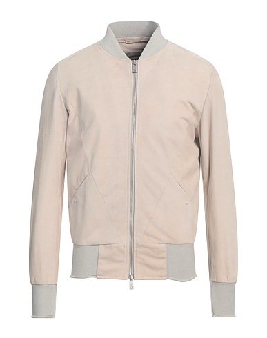 GIORGIO BRATO Bomber Light grey 100% Leather
