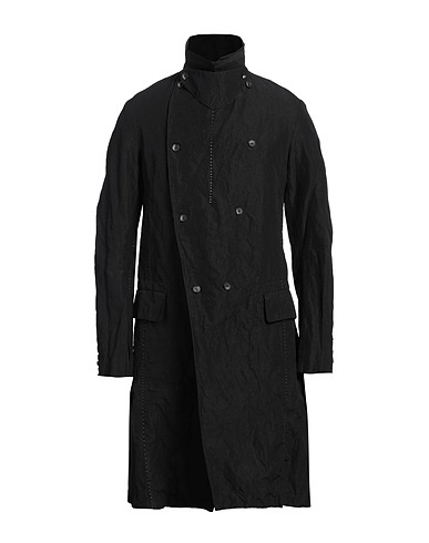 MASNADA Caban e doppio petto Nero 66% Cotone, 29% Lino, 5% Metallo