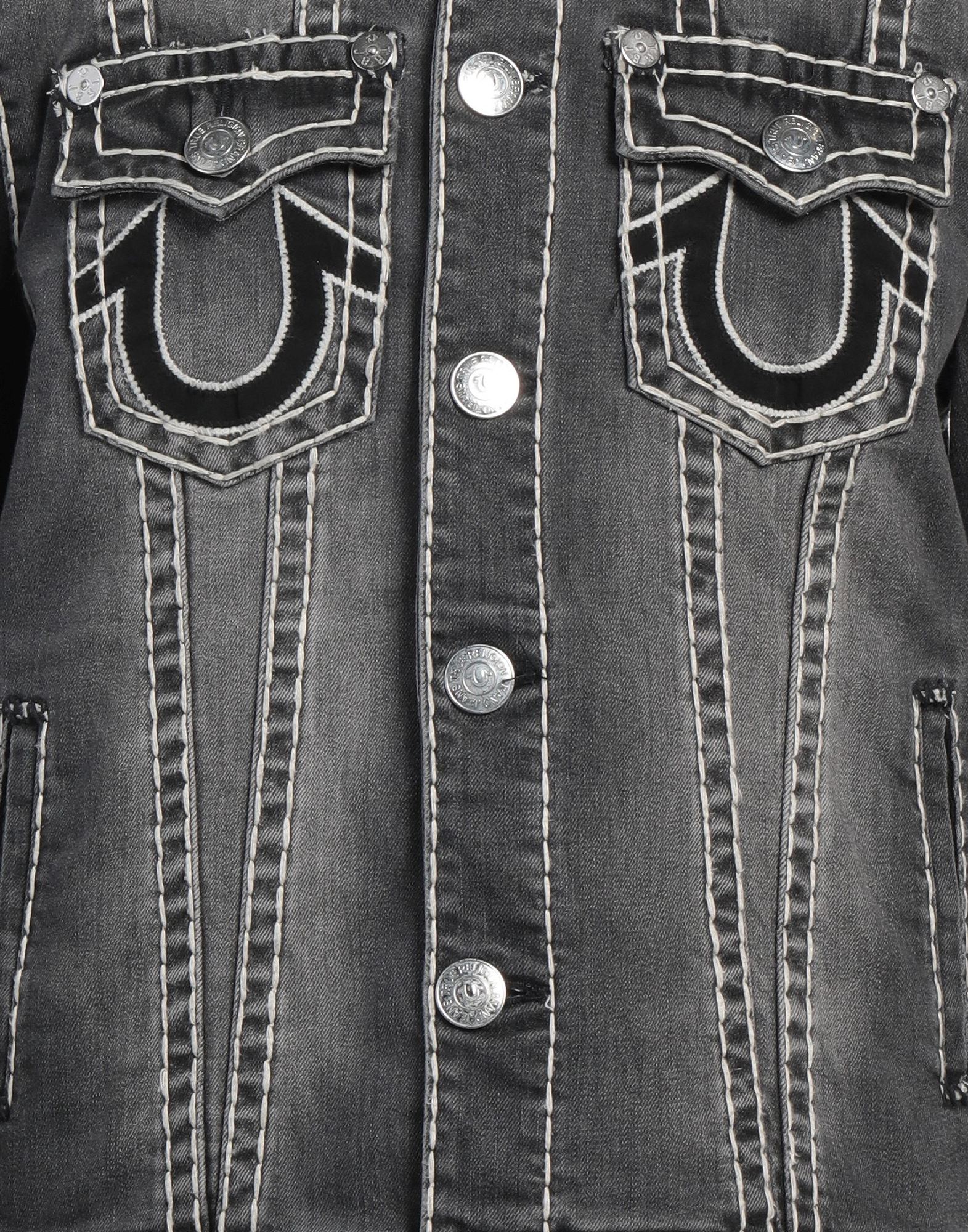 TRUE RELIGION コート＆ブルゾン | デニムブルゾン チャコール メンズ