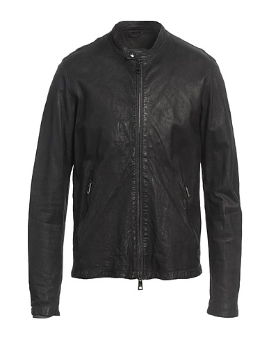 GIORGIO BRATO Jacket Charcoal 100% Leather
