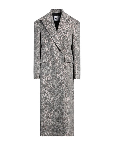 MSGM Cappotto Grigio 45% Poliestere, 29% Lana, 13% Acrilico, 8% Lana di alpaca, 5% Altre Fibre