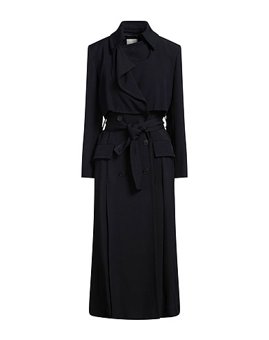 SANDRO Double breasted pea coat Midnight blue 100% Viscose
