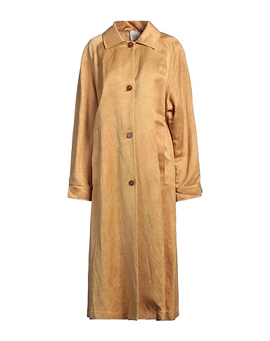 ALYSI Full-length jacket Mustard 62% Linen, 38% Cupro