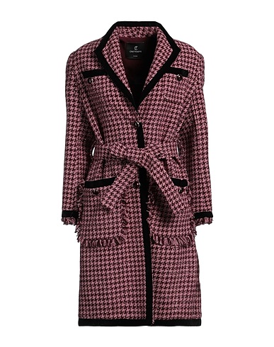 CRISTINAEFFE Coat Burgundy 90% Polyester, 10% Wool