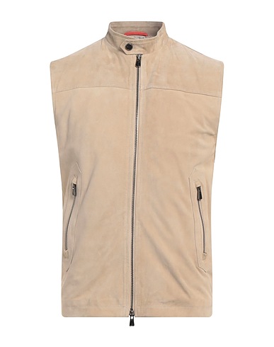 ISAIA Vest Beige 100% Lambskin