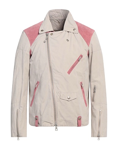 GIORGIO BRATO Jacket Ivory 100% Leather, Nylon