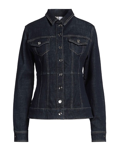 LIU •JO Denim jacket Blue 73% Cotton, 24% Polyester, 3% Elastane