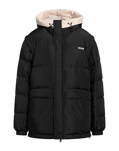 MSGM Steppjacke Schwarz 100% Polyester, Baumwolle, Polyamid
